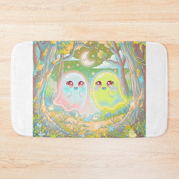 Item preview, Cute Ghost Friends in Magical Forest designed and sold by DervoTeck2767.