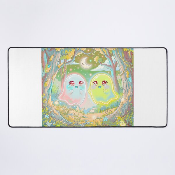 Item preview, Cute Ghost Friends in Magical Forest designed and sold by DervoTeck2767.