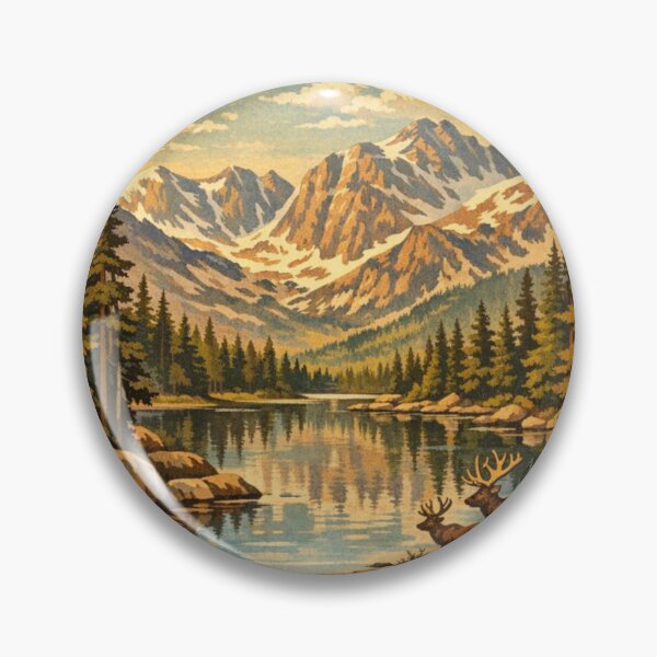 Item preview, Vintage Rocky Mountain design designed and sold by hollycooper.