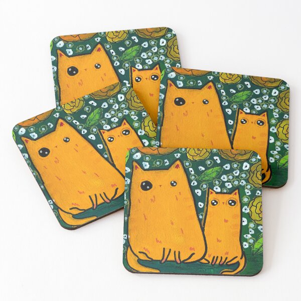 Item preview, The Shared Brain Cell - Orange Cats Mixed Media - Day 125 of 365  designed and sold by BeeandKiwi.