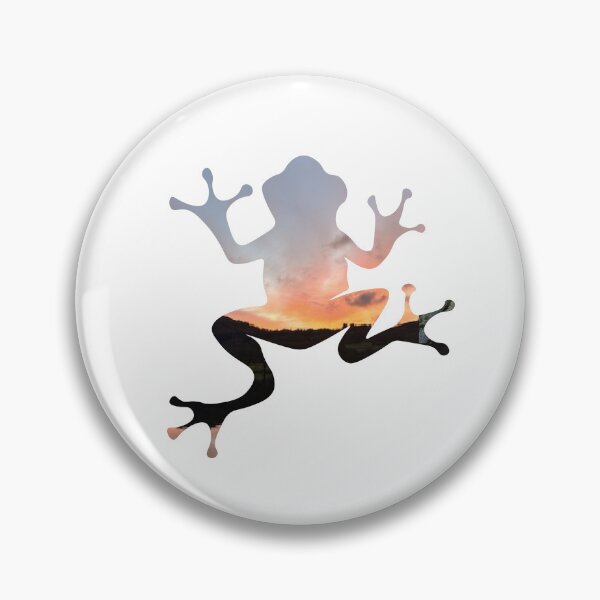 Item preview, Frog Sunset Illustration | Retro Nature Graphic T-Shirt designed and sold by Andriana123.