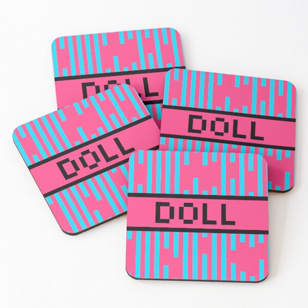 Item preview, DOLL — Pixel Art Word | Retro 8-Bit Two-Tone Typography designed and sold by Mouremandier.