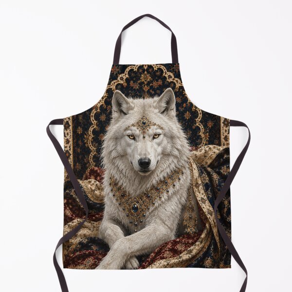 Item preview, Royal White Wolf | Luxury Fantasy Wall Art designed and sold by ravuh.