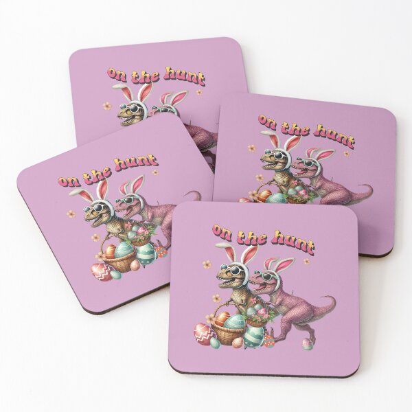 Item preview, Dino Easter Bunnies - On the Hunt designed and sold by A Texas Belle Designs.