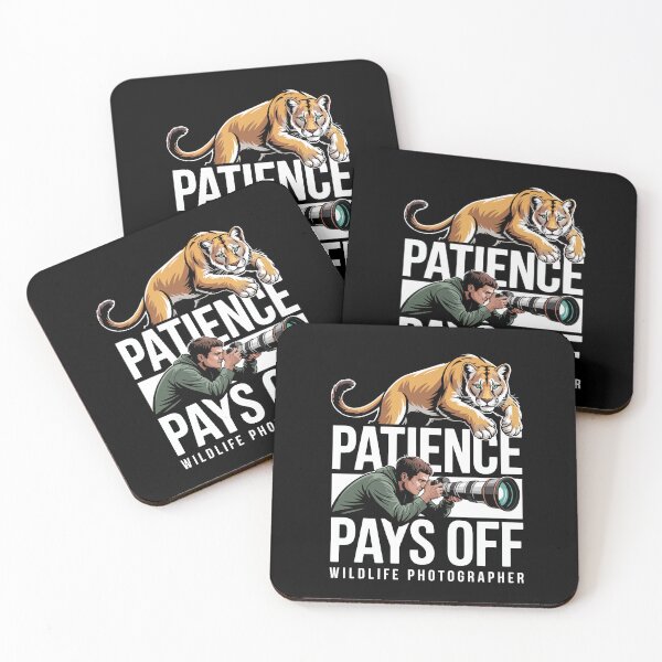Item preview, Patience Pays Off Wildlife Photographer Bold Nature Style  designed and sold by NaturEdeN.