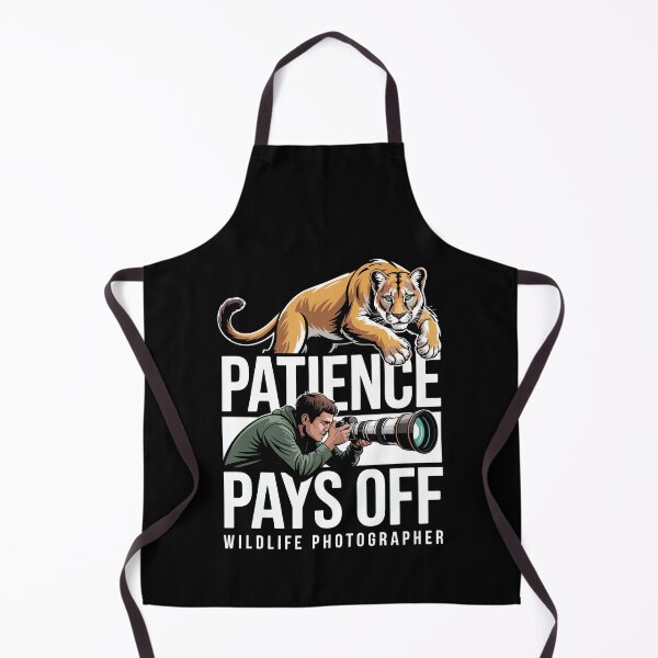 Item preview, Patience Pays Off Wildlife Photographer Bold Nature Style designed and sold by NaturEdeN.