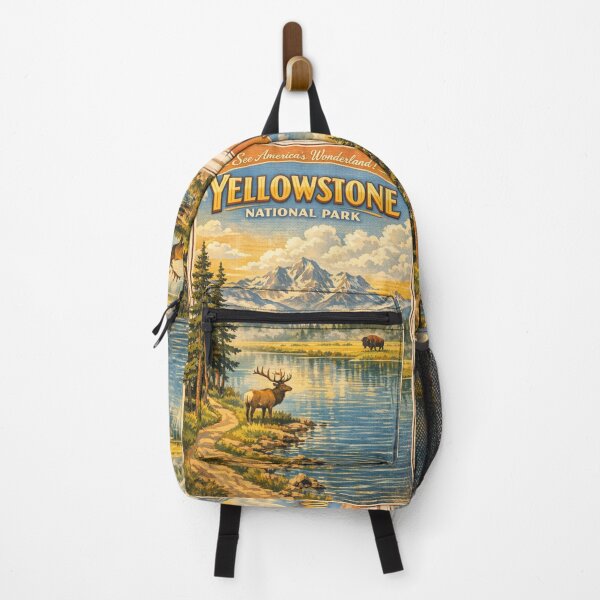 Item preview, Vintage YellowStone nature poster designed and sold by hollycooper.