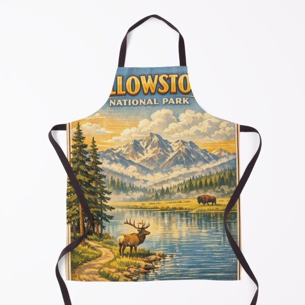 Item preview, Vintage YellowStone nature poster designed and sold by hollycooper.