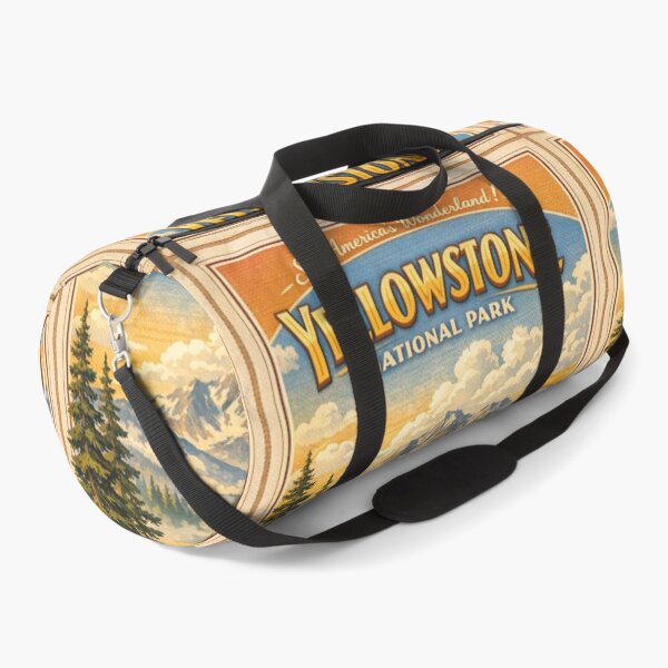 Item preview, Vintage YellowStone nature poster designed and sold by hollycooper.