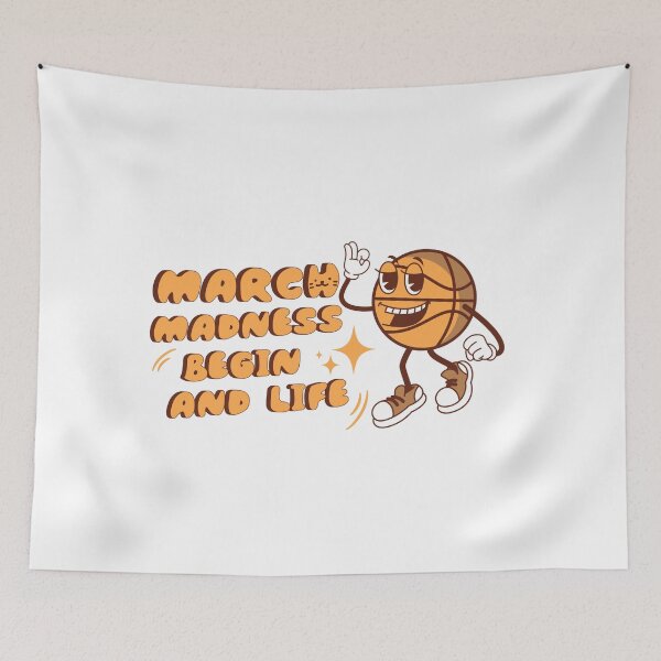 Item preview, March Madness Begin And Life Retro Cartoon designed and sold by drchzak.