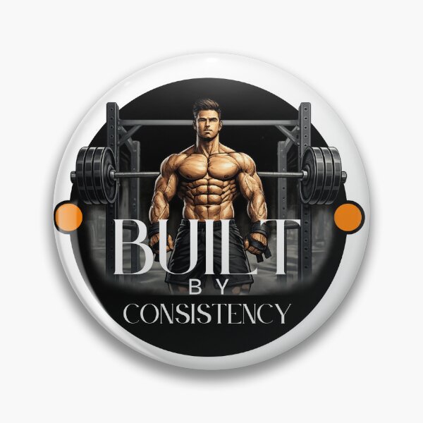 Item preview, Built by Consistency Gym Motivation Quote | Discipline Workout Fitness Apparel for Men & Women | Inspirational Gym Lifestyle designed and sold by 95PrintAura.