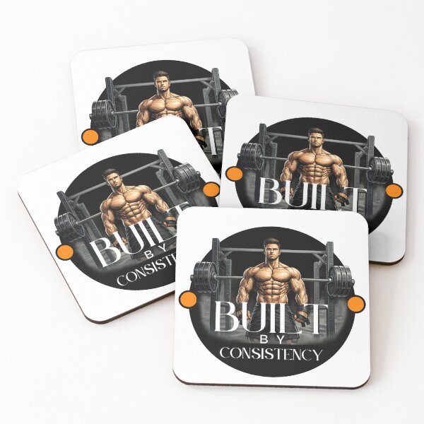 Item preview, Built by Consistency Gym Motivation Quote | Discipline Workout Fitness Apparel for Men & Women | Inspirational Gym Lifestyle designed and sold by 95PrintAura.