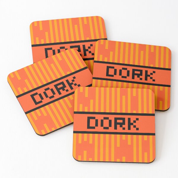 Item preview, DORK — Pixel Art Word | Retro 8-Bit Two-Tone Typography designed and sold by Mouremandier.