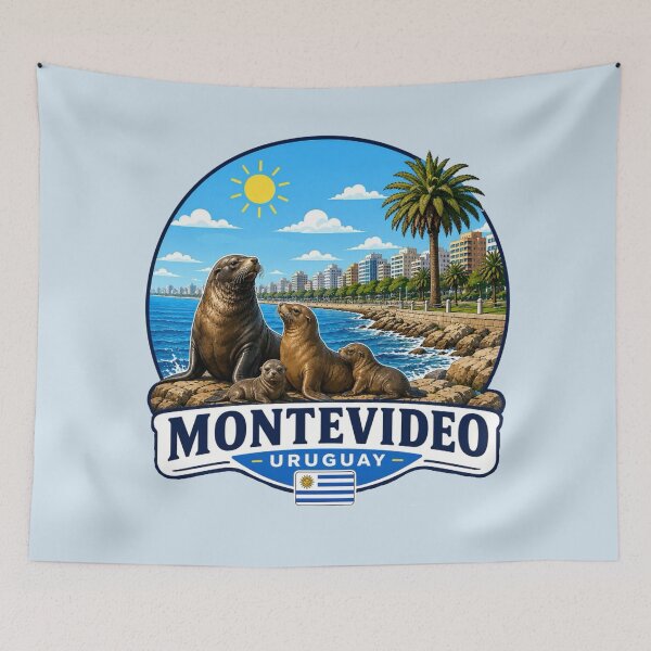 Item preview, Montevideo, Uruguay- Sea Lions designed and sold by Myra365Art.