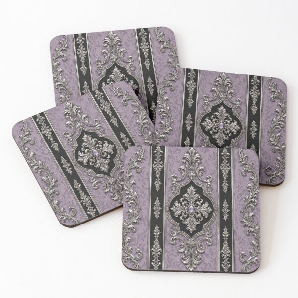 Item preview, Lavender & Black Striped Baroque designed and sold by DesignsByPrnces.