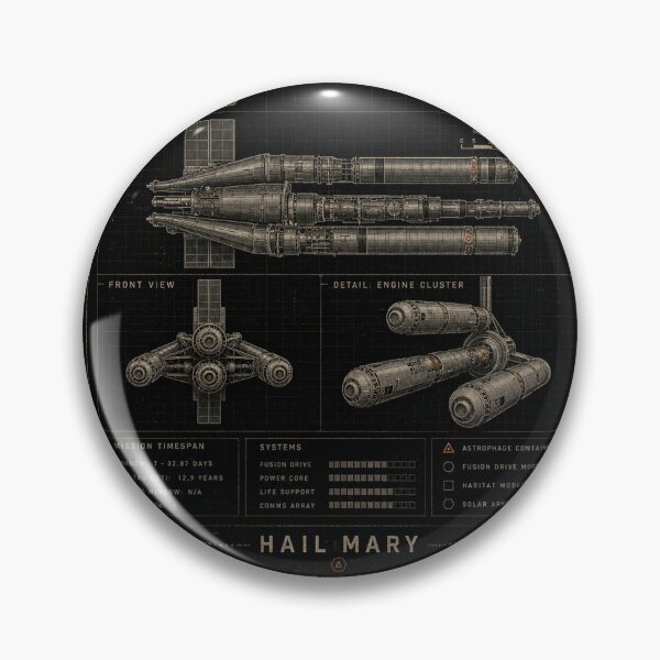 Item preview, Hail Mary Spaceship Blueprint designed and sold by hesjustken.