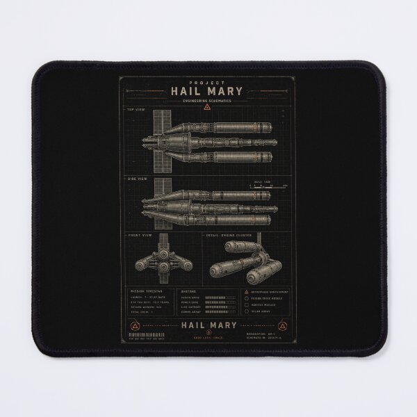 Item preview, Hail Mary Spaceship Blueprint designed and sold by hesjustken.