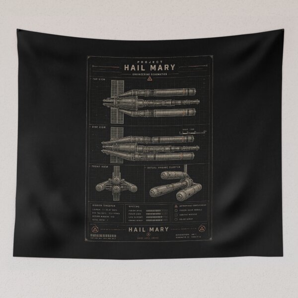 Item preview, Hail Mary Spaceship Blueprint designed and sold by hesjustken.