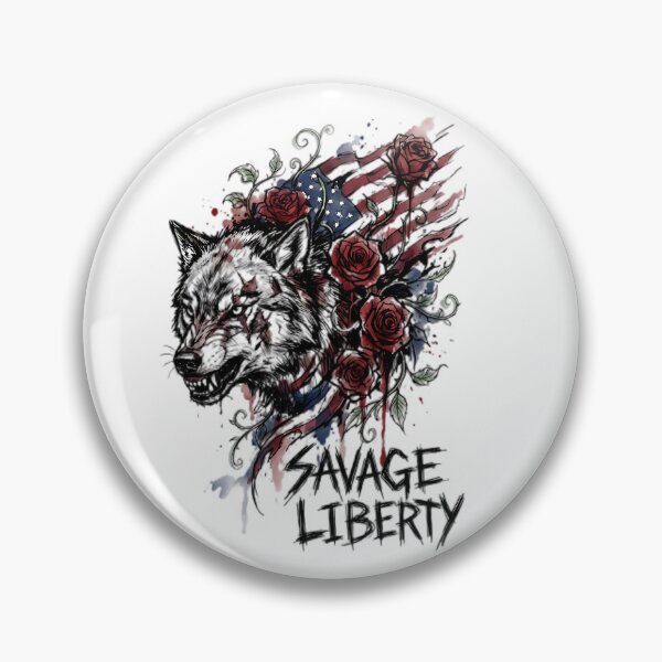 Item preview, Savage Liberty Shadow Wolf designed and sold by IronDissident.