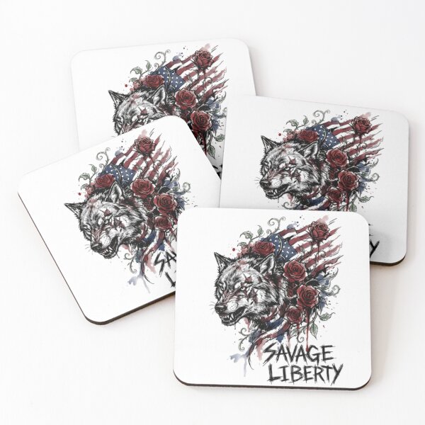 Item preview, Savage Liberty Shadow Wolf designed and sold by IronDissident.
