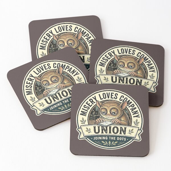 Item preview, Misery Loves Company Union Tarsier Shirt - Joining The Dots Vintage Badge Design  designed and sold by Halejo68.