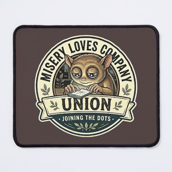 Item preview, Misery Loves Company Union Tarsier Shirt - Joining The Dots Vintage Badge Design  designed and sold by Halejo68.