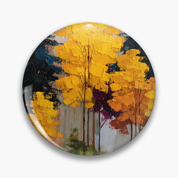 Item preview, Autumn Forest — Bold Palette Knife Style Art Print designed and sold by daila70.