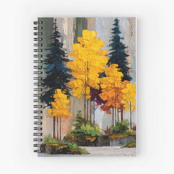 Item preview, Autumn Forest — Bold Palette Knife Style Art Print designed and sold by daila70.