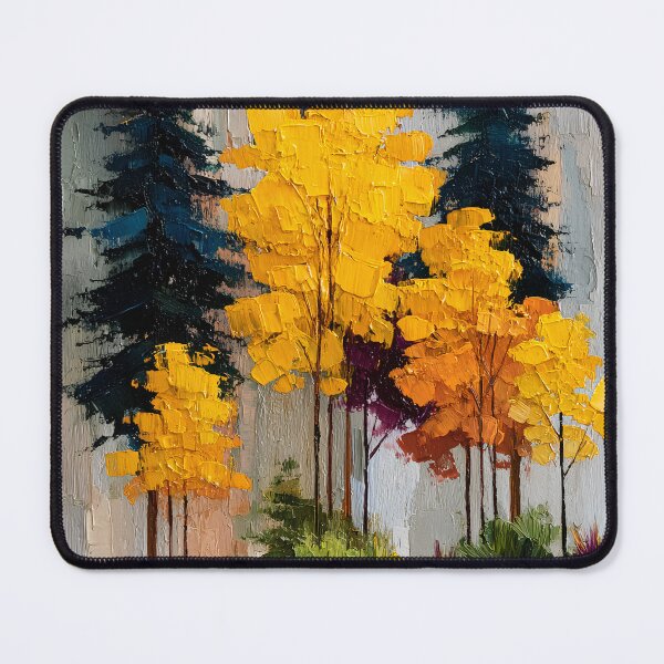 Item preview, Autumn Forest — Bold Palette Knife Style Art Print designed and sold by daila70.