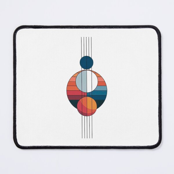 Item preview, Bauhaus Art - five black lines and spheres designed and sold by Noydee Red Salavan.