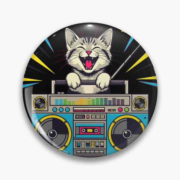 Item preview, Mix Master Retro Cat designed and sold by SillyPawsStudio.