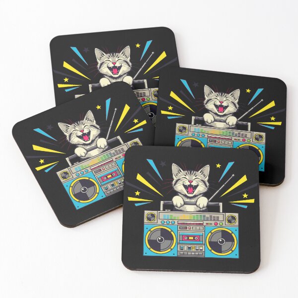 Item preview, Mix Master Retro Cat designed and sold by SillyPawsStudio.