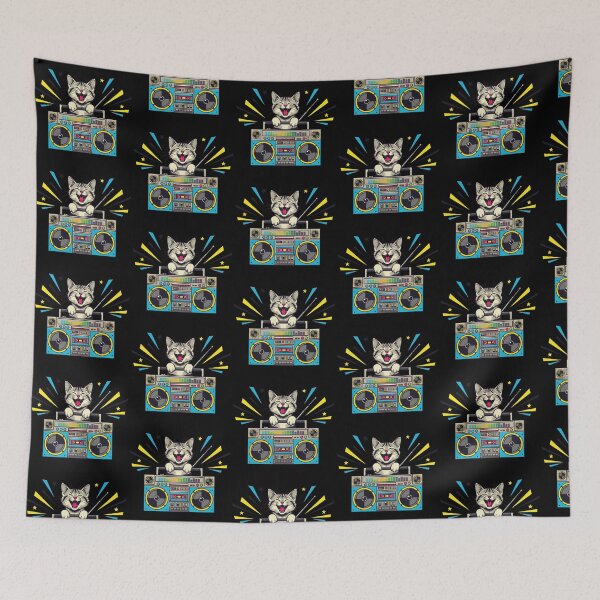Item preview, Mix Master Retro Cat designed and sold by SillyPawsStudio.