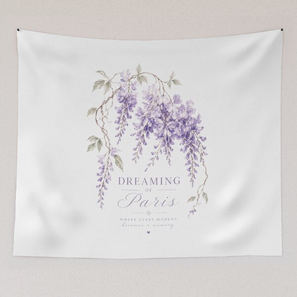 Item preview, Dreaming of Paris Wisteria Watercolor Art designed and sold by Blueberry-art23.