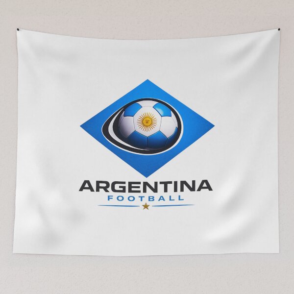 Item preview, Argentina Football Ultra Modern Minimal Soccer Design designed and sold by TKOprintdesigns.