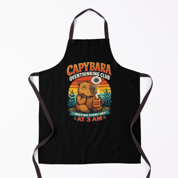 Item preview, Capybara Overthinking Club Meeting Every Day At 3 AM  designed and sold by AnyMar2023.