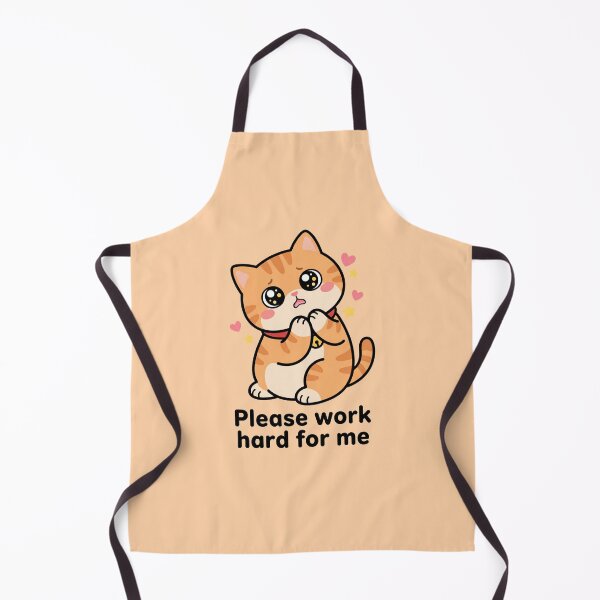 Item preview, Please Work Hard For Me - Cute Pleading Orange Cat designed and sold by Frezcola.