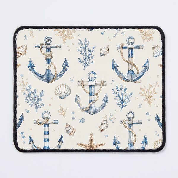 Item preview, Nautical Coastal Anchor Seamless Pattern designed and sold by Ioanna-Studio.