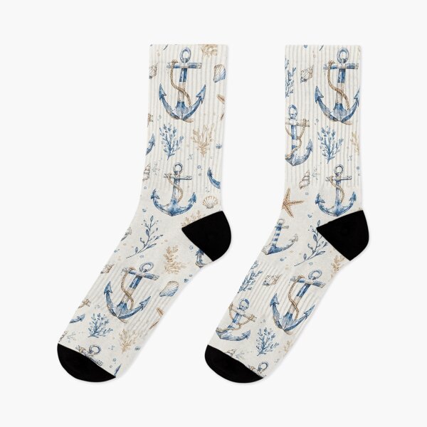 Item preview, Nautical Coastal Anchor Seamless Pattern designed and sold by Ioanna-Studio.