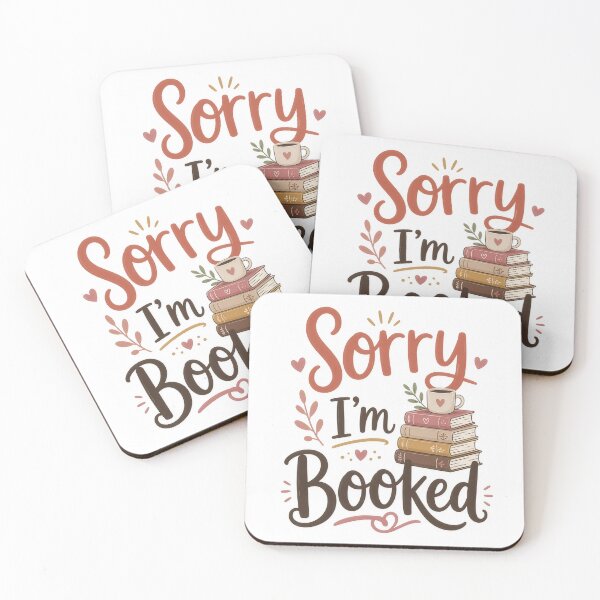 Item preview, Sorry I'm Booked Cute Funny Book Lover Reading designed and sold by aloefx.