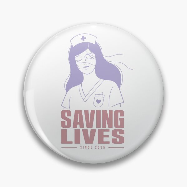 Item preview, Saving Lives Since 2025 Nurse Illustration Gift T-Shirt RN Graduation designed and sold by KiwyStudio.