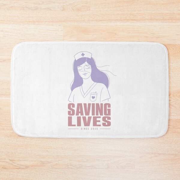 Item preview, Saving Lives Since 2025 Nurse Illustration Gift T-Shirt RN Graduation designed and sold by KiwyStudio.