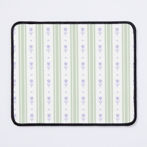 Item preview, Green and Purple Striped Florals designed and sold by ArtFromInga.