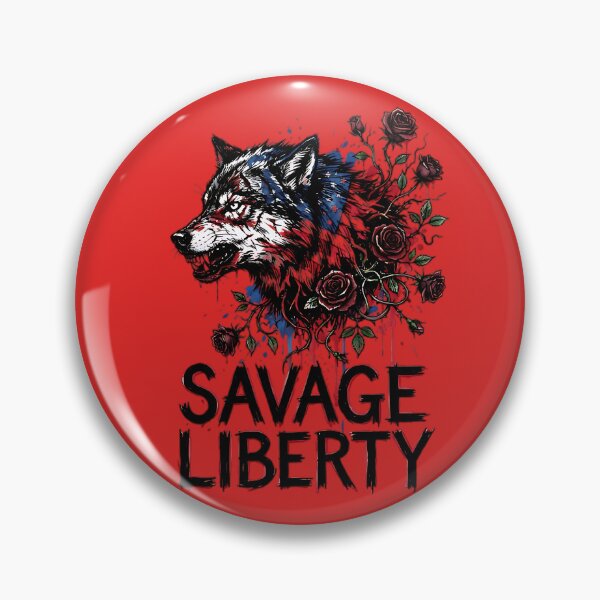 Item preview, Savage Liberty Distressed Alpha Wolf designed and sold by IronDissident.