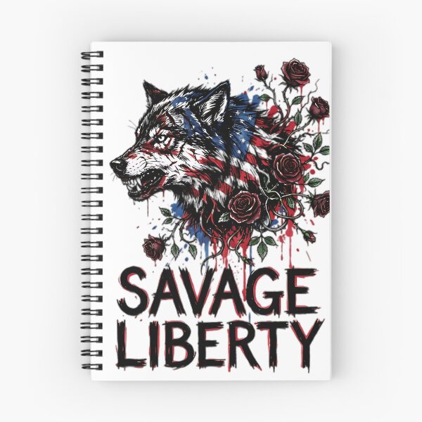 Item preview, Savage Liberty Distressed Alpha Wolf designed and sold by IronDissident.