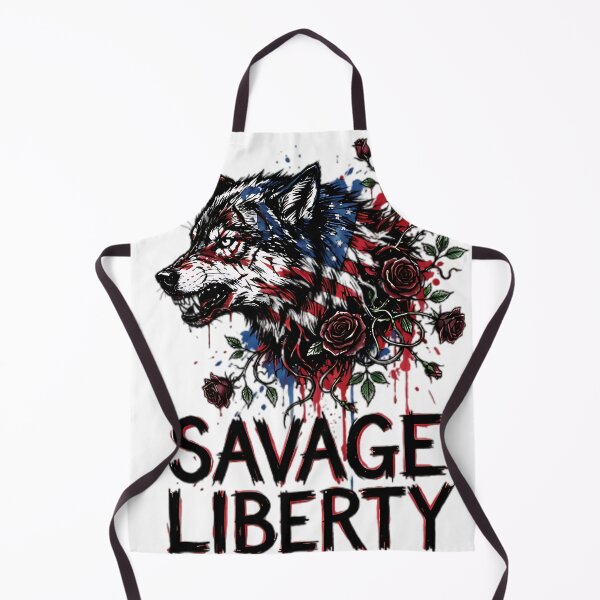 Item preview, Savage Liberty Distressed Alpha Wolf designed and sold by IronDissident.