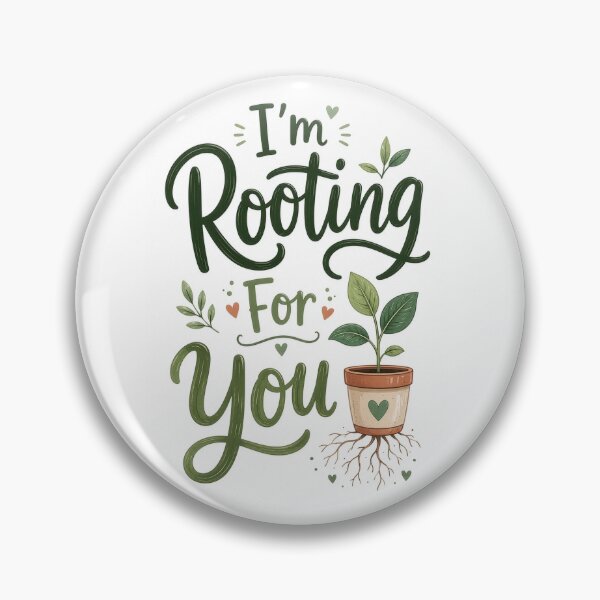 Artikelvorschau, Rooting For You Cute Plant Pun Motivational entworfen und verkauft von aloefx.