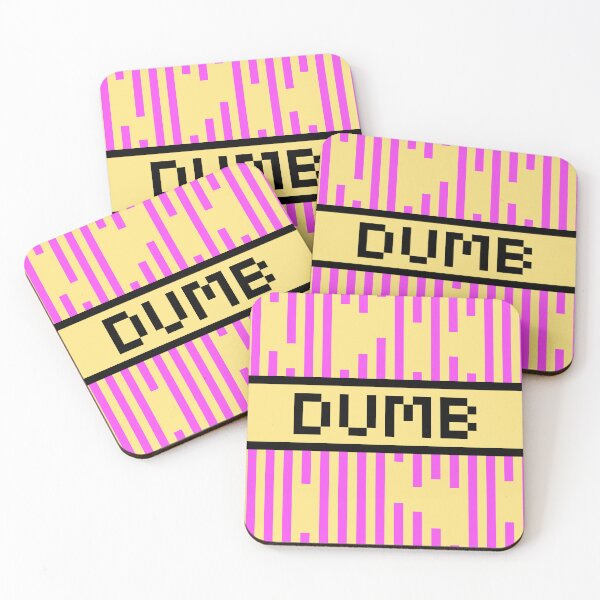 Item preview, DUMB — Pixel Art Word | Retro 8-Bit Two-Tone Typography designed and sold by Mouremandier.