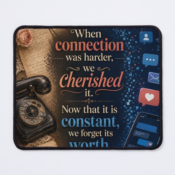 Item preview, When Connection Was Harder We Cherished It designed and sold by artlife2026.