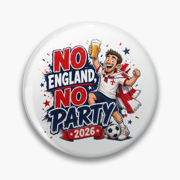 Item preview, No England No Party 2026 England Football Fan Design designed and sold by UrbanKangaroo.